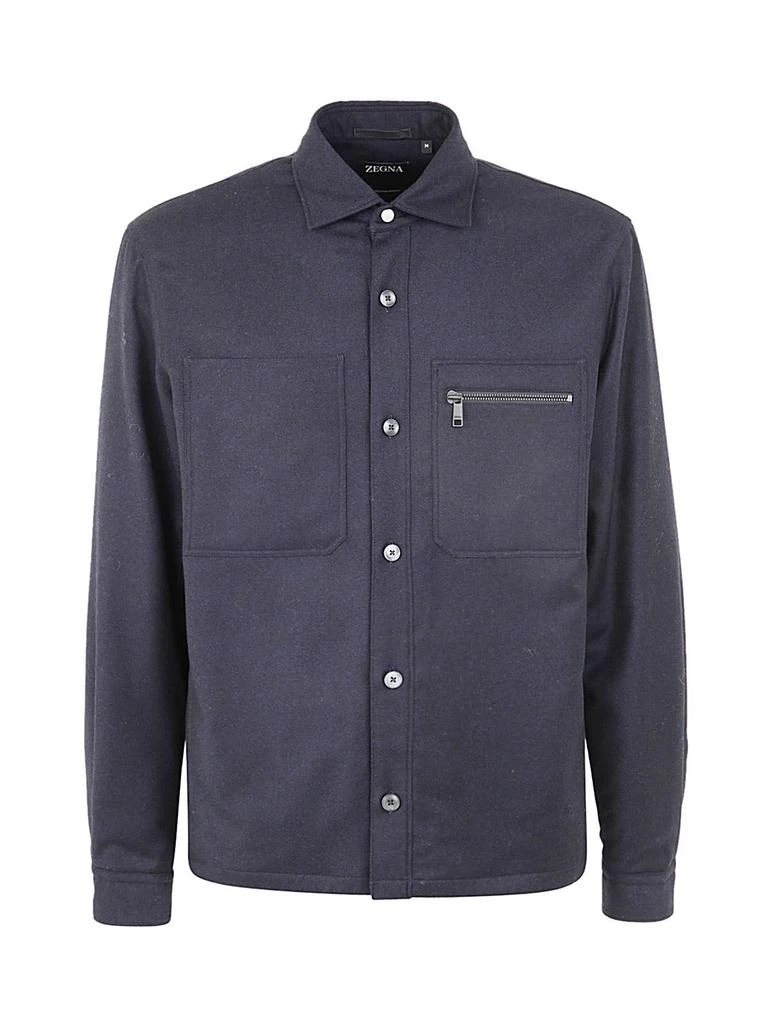 商品Zegna|Ermenegildo zegna men's blue other materials shirt,价格¥3852,第1张图片