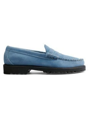 商品G.H. Bass|Larson Suede Lug Sole Penny Loafers,价格¥875,第1张图片