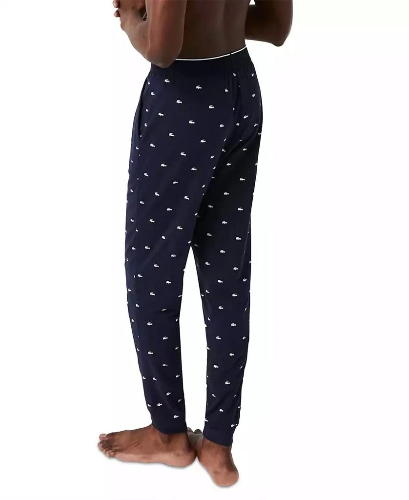 商品Lacoste|Men's Stretch Croc Logo-Print Pajama Joggers,价格¥144,第2张图片详细描述