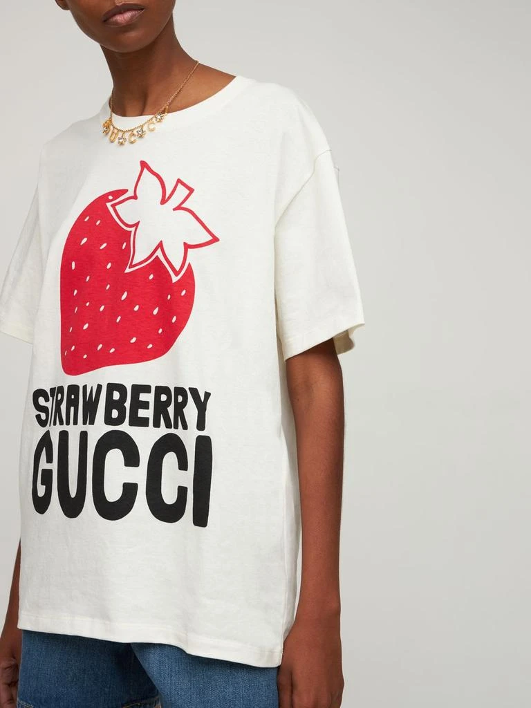 商品Gucci|Cotton Jersey Printed T-shirt,价格¥4234,第2张图片详细描述