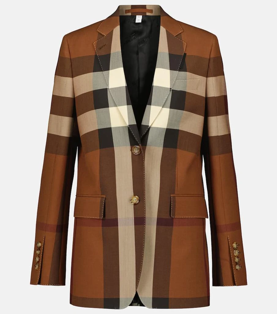 商品Burberry|Checked wool blazer,价格¥14160,第1张图片
