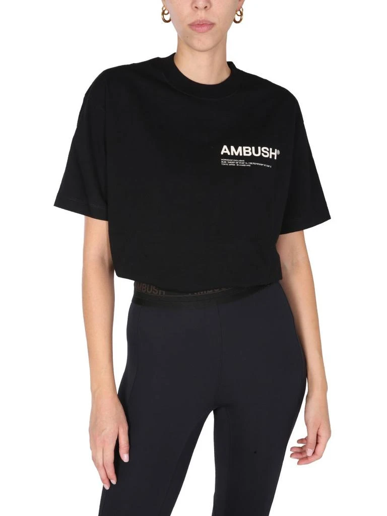 商品Ambush|T-SHIRT WITH LOGO PRINT,价格¥876,第3张图片详细描述