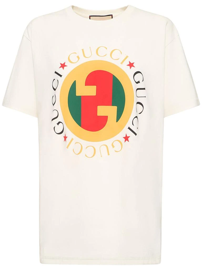 商品Gucci|G-loved Printed Cotton T-shirt,价格¥4542,第1张图片