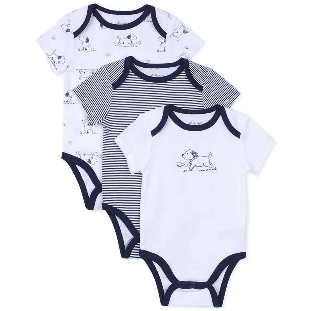 商品Little Me|Baby Boys Puppy Toile Bodysuits, Pack of 3,价格¥96,第1张图片