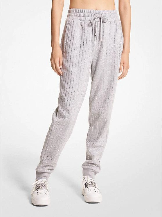 商品Michael Kors|Studded Organic Cotton Blend Joggers,价格¥444,第1张图片