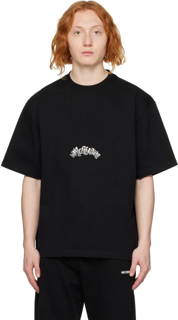 商品We11done|Black Printed T-Shirt,价格¥888,第1张图片