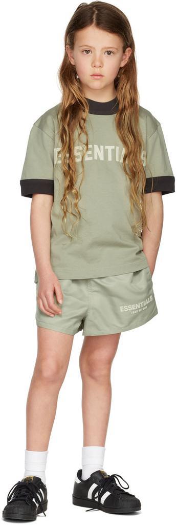 商品Essentials|Kids Green Running Shorts,价格¥330,第1张图片