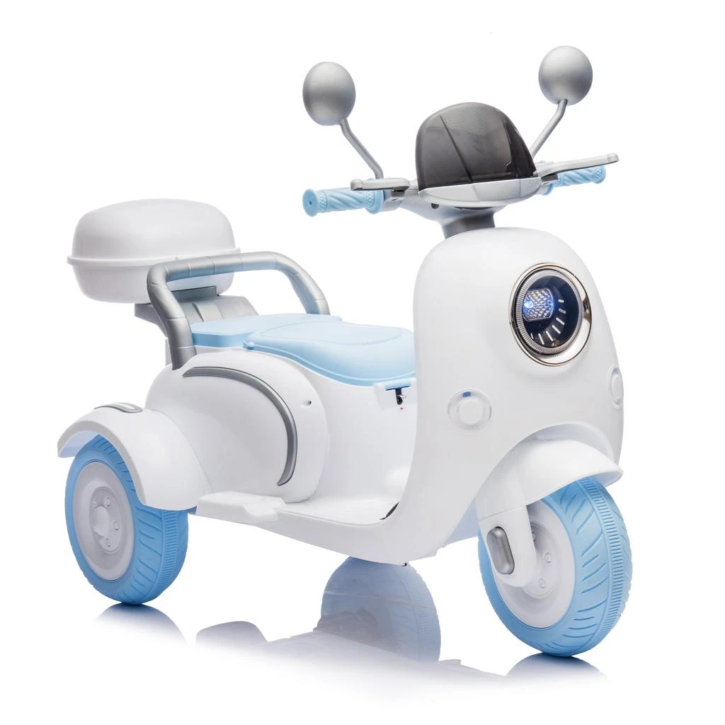 商品Streamdale Furniture|Streamdale 2-Seat Electric Kids Ride-On Car with Convertible Seat and Storage Trunk,价格¥1732,第1张图片