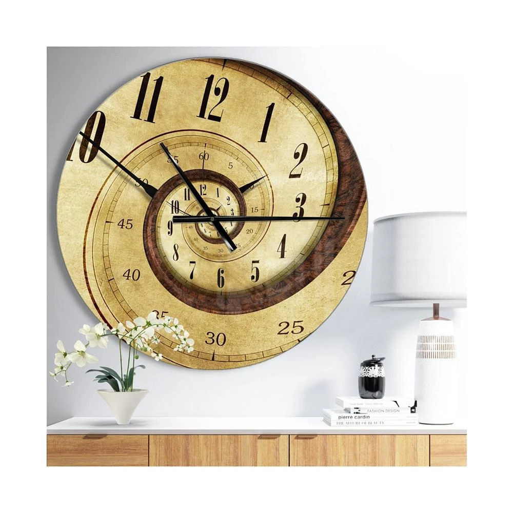 商品Design Art|Designart Oversized Contemporary Round Metal Wall Clock,价格¥1221,第4张图片详细描述