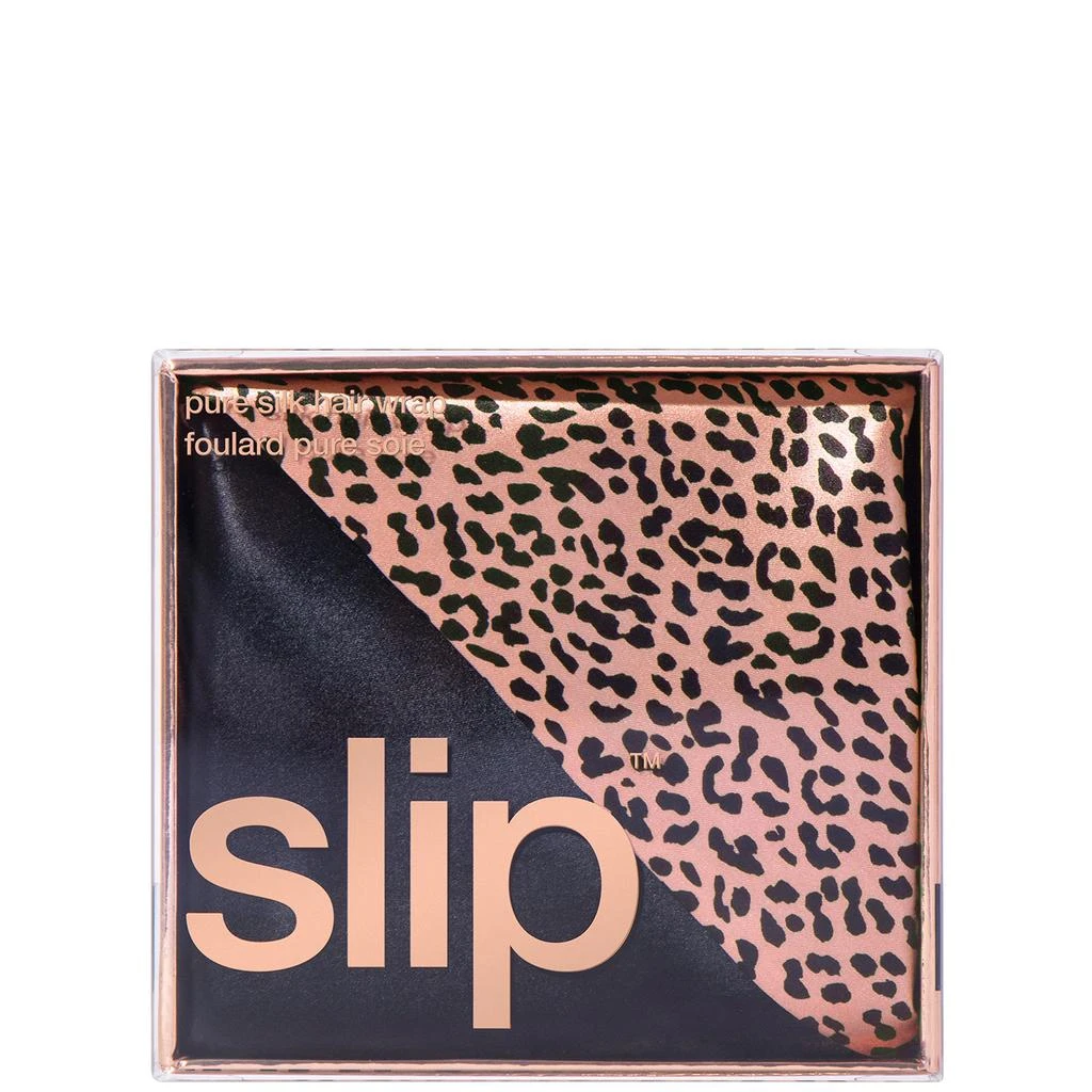 商品Slip|Slip Silk Hair Wrap - Wild Leopard,价格¥609,第1张图片