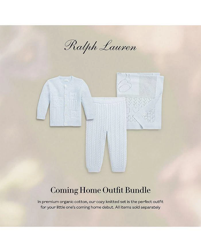 商品Ralph Lauren|Unisex Cotton Cable Knit Sweater Pants - Baby,价格¥335,第3张图片详细描述