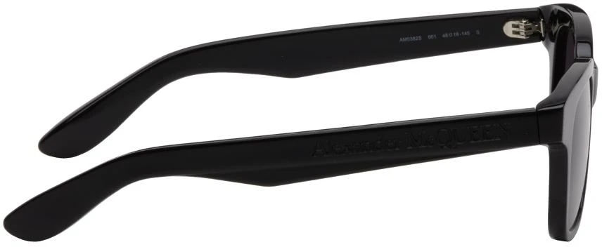 商品Alexander McQueen|Black Angled Pantos Sunglasses,价格¥1209,第2张图片详细描述