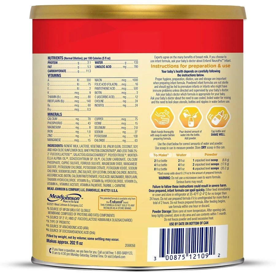 商品Enfamil|Neuropro Infant Formula Powder,价格¥492,第2张图片详细描述
