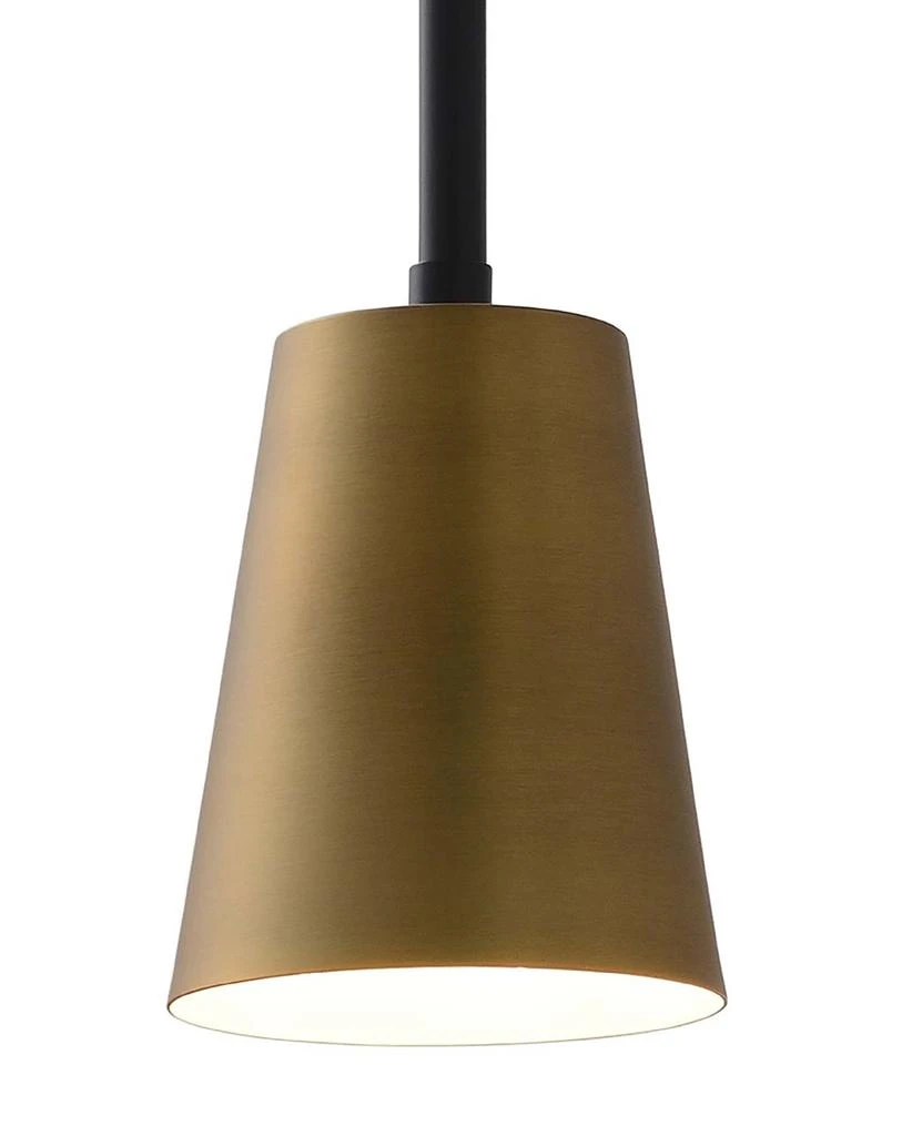商品Nova of California|Nova of California Brace 20" Plug-in Contemporary  Sconce in Matte Black With Brass Shade and Dimmer Switch for Bedroom Livingroom  Hallway Brass,价格¥1186,第2张图片详细描述