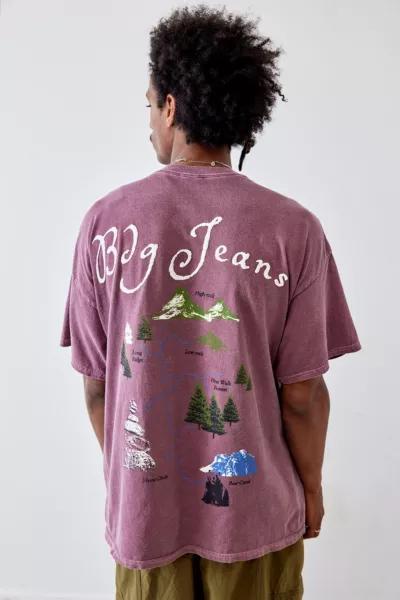 商品BDG|BDG Plum Trail Map Tee,价格¥331,第1张图片