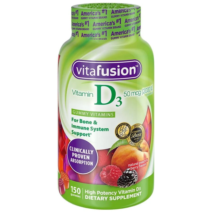 商品Vitafusion|Vitamin D3 Gummy Vitamins,价格¥119,第1张图片
