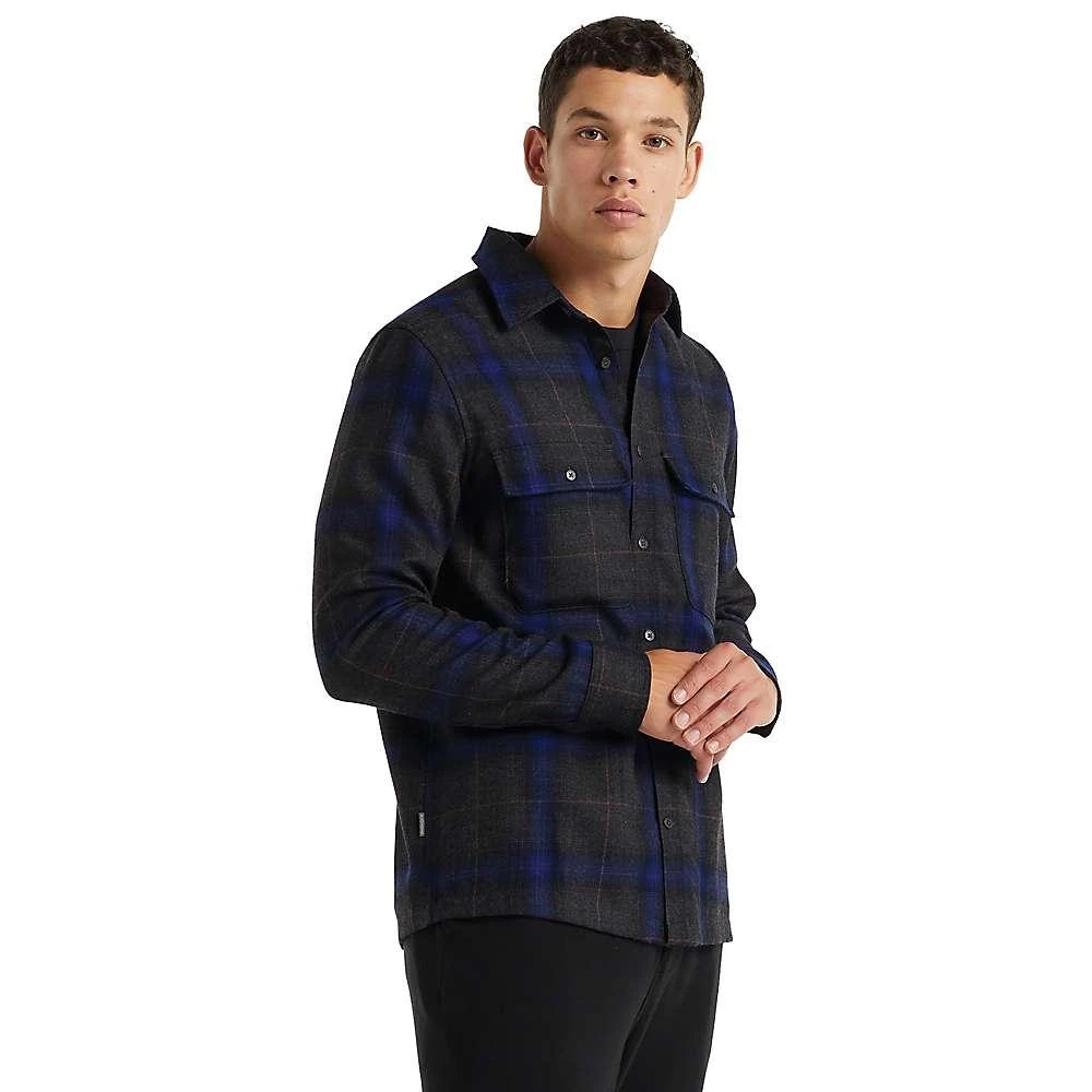 Icebreaker Men's Dawnder LS Flannel Shirt Plaid 商品