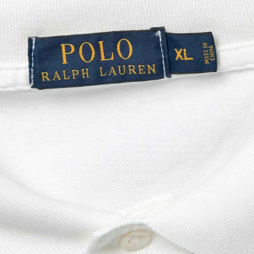 商品[二手商品] Ralph Lauren|Polo Ralph Lauren White Cotton Pique Short Sleeve Polo T-Shirt XL,价格¥883,第4张图片详细描述