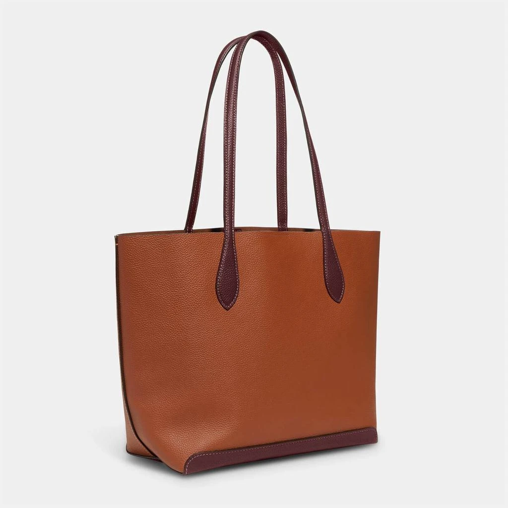 商品Coach|Coach Women's Colorblock Leather Kia Tote Bag - 1941 Saddle Multi,价格¥1641,第4张图片详细描述