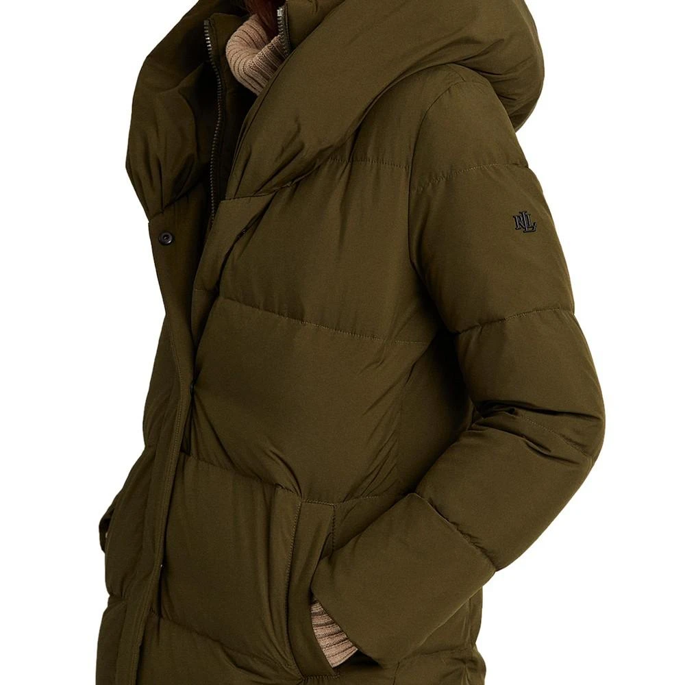 商品Ralph Lauren|Women's Oversized-Collar Hooded Down Coat,价格¥1796,第4张图片详细描述