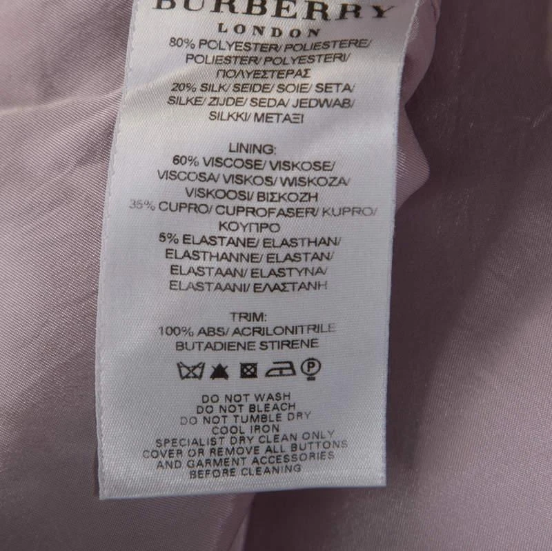 Burberry Metallic Purple Silk Blend Stud Embellished Halter Neck Top S 商品