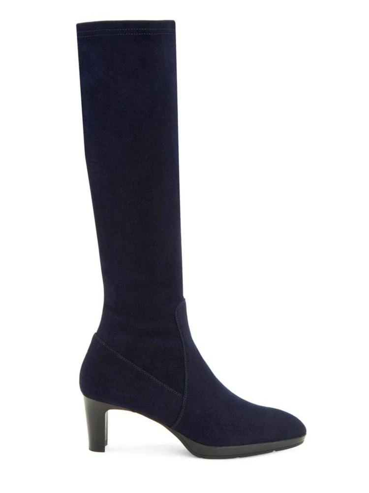 商品Aquatalia|Dahlia Stretch-Suede Knee-High Boots,价格¥2085,第3张图片详细描述