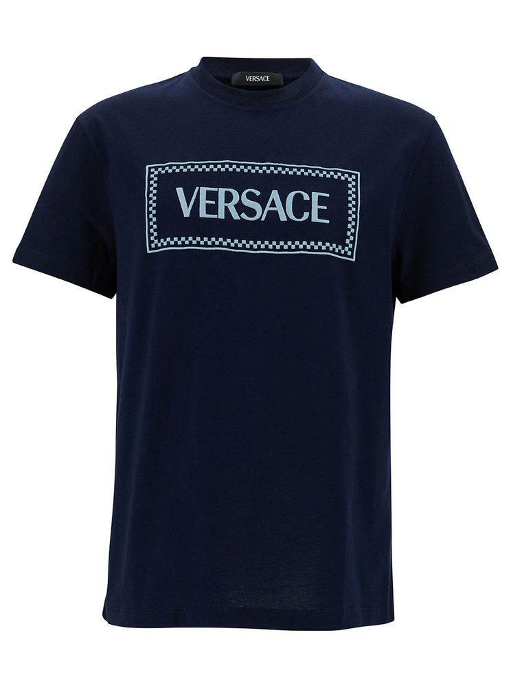 商品Versace|Versace Logo Printed Crewneck T-Shirt,价格¥3279,第1张图片