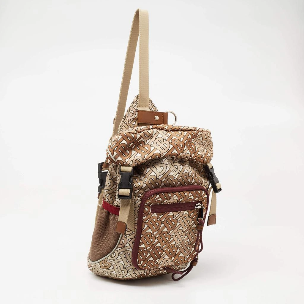 商品Burberry|Burberry Beige TB Monogram Nylon Leo Backpack,价格¥4689,第3张图片详细描述