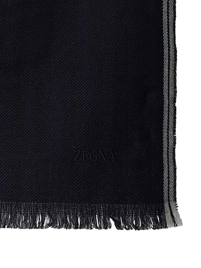 商品Zegna|ZEGNA SCARF WITH LOGO,价格¥2729,第2张图片详细描述