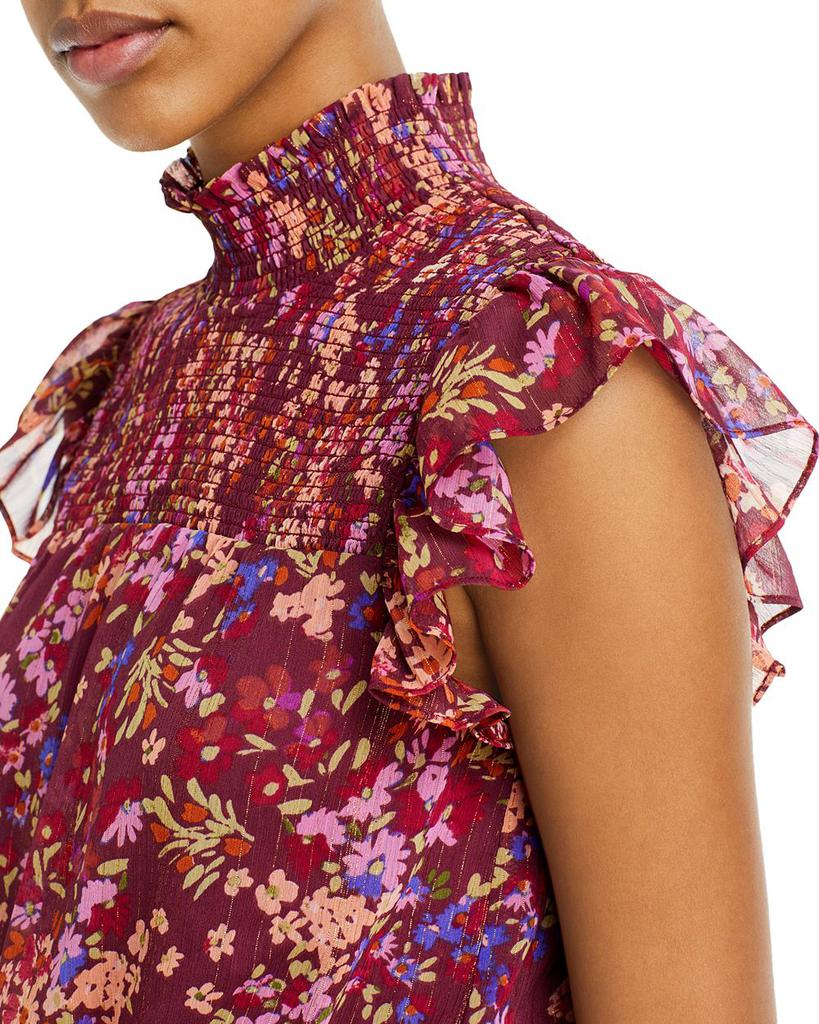 Floral Print Smocked Midi Dress - 100% Exclusive商品第5张图片规格展示