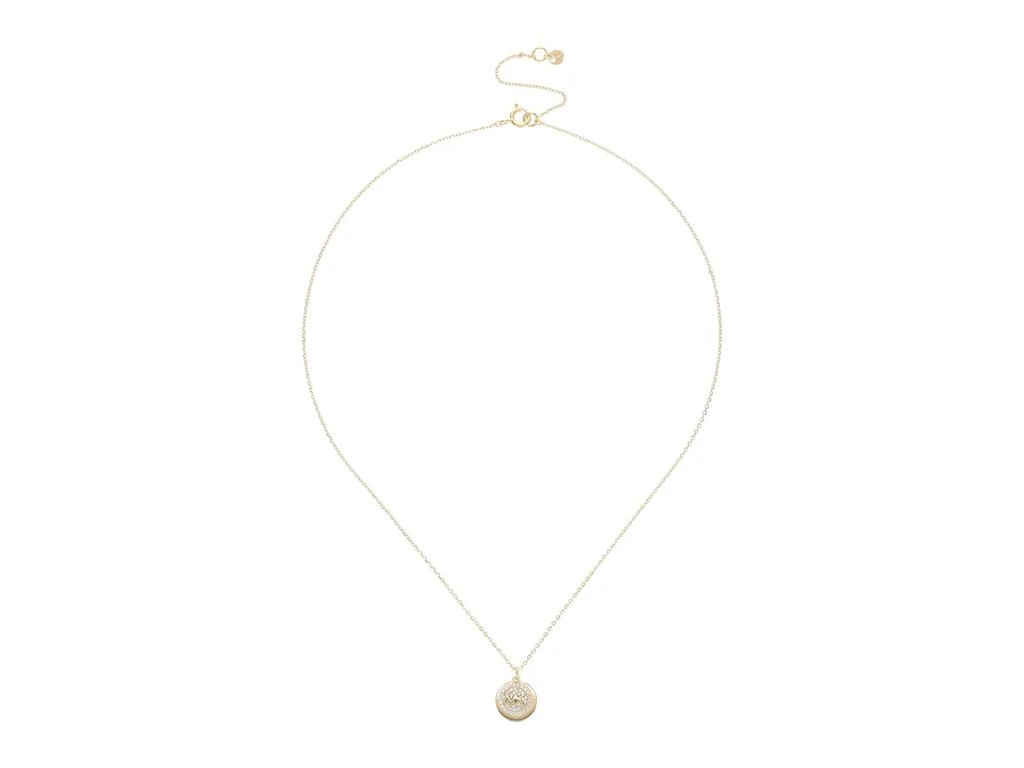 商品Michael Kors|14K Gold-Plated Sterling Silver Pavé Engravable Pendant Necklace,价格¥1144,第2张图片详细描述