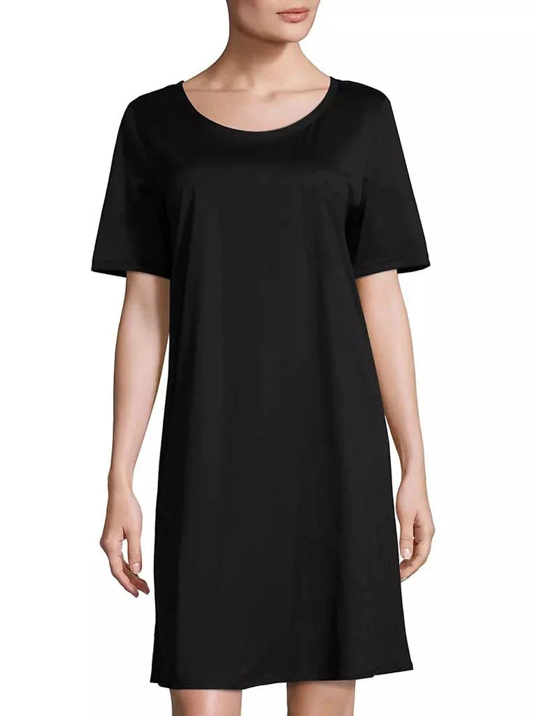 商品Hanro|Cotton Deluxe Short-Sleeve Gown,价格¥1178,第3张图片详细描述