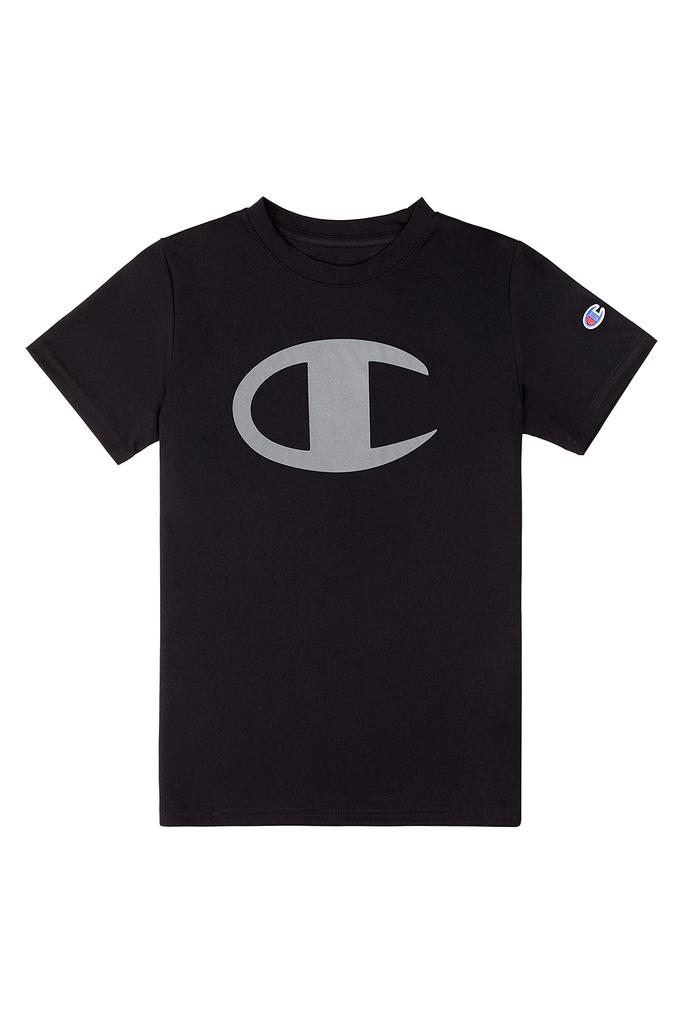 Champion Boys Shirt Performance Short Sleeve Tech Athletic Tee Shirt Top Kids Clothing - Great for Gym, Sports, and School商品第1张图片规格展示