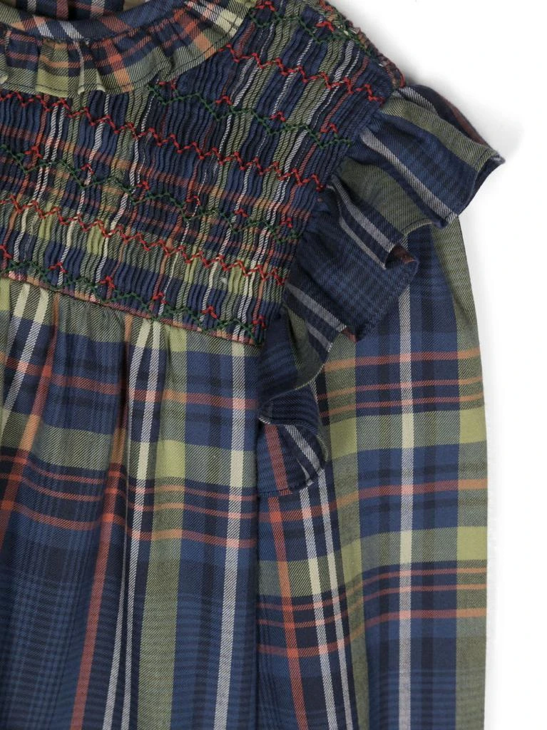 商品Bonpoint|Blusa Blu Check In Cotone Bambina,价格¥1650,第3张图片详细描述