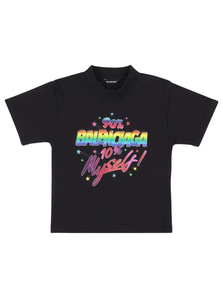 商品Balenciaga|Stonewashed Cotton Jersey S/s T-shirt,价格¥1934,第1张图片