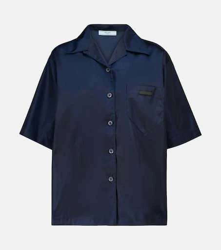 商品Prada|Re-Nylon gabardine shirt,价格¥7004,第1张图片