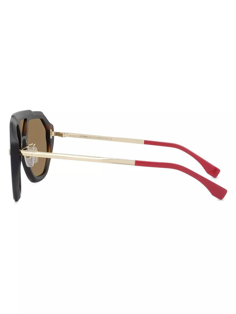 商品Fendi|Logo Pilot Mask Sunglasses,价格¥2901,第4张图片详细描述