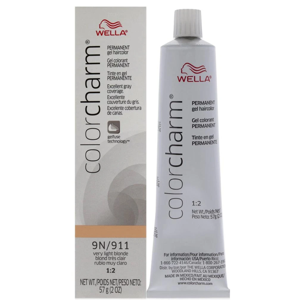 商品Wella|Color Charm Permanent Hair Color Gel - 911 9N Very Light Blonde by  for Unisex -2 oz Hair Color,价格¥131,第4张图片详细描述