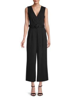 商品Karl Lagerfeld Paris|Belted Cropped Jumpsuit,价格¥278,第1张图片