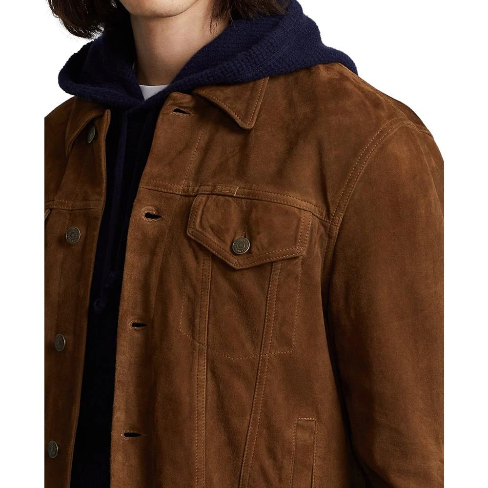 商品Ralph Lauren|Men's Suede Trucker Jacket,价格¥4021,第3张图片详细描述