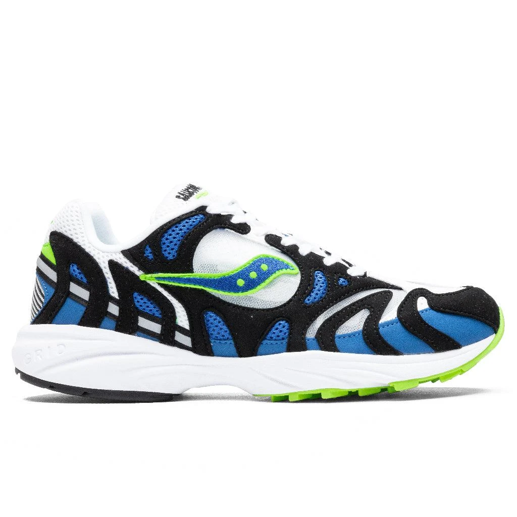 商品Saucony|Grid Azura 2000 OG - White/Blue/Lime,价格¥759,第1张图片