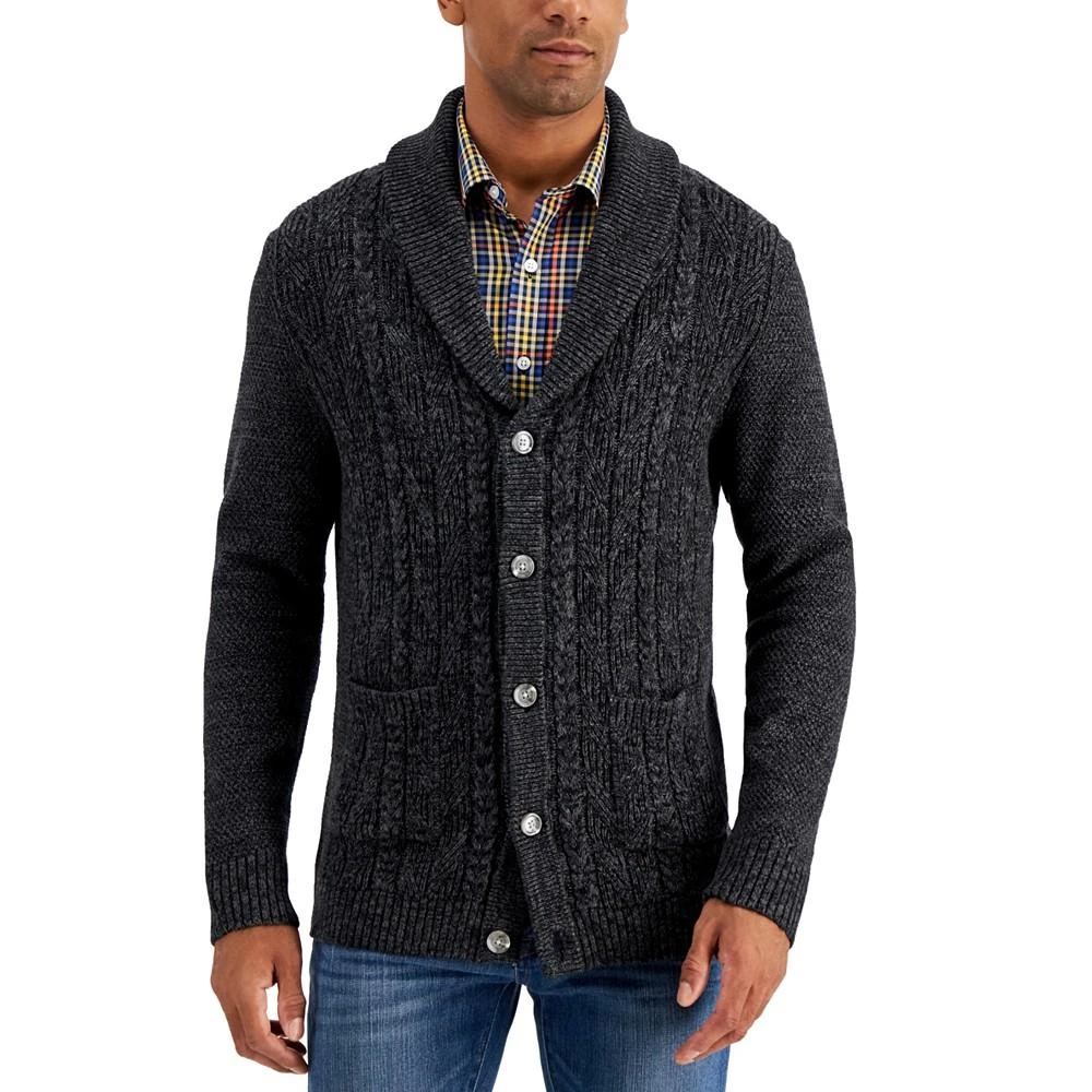 商品Club Room|Men's Chunky Shawl Collar Cardigan, Created for Macy's,价格¥142,第1张图片