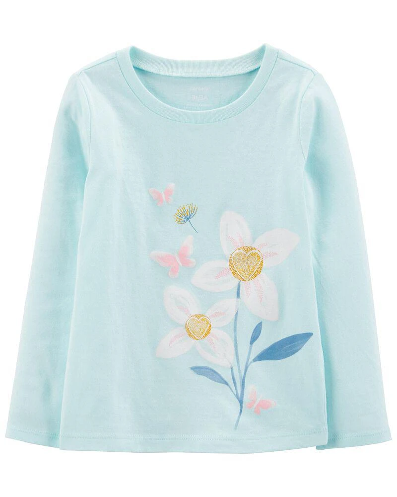 商品Carter's|Flower Jersey Tee,价格¥45,第1张图片