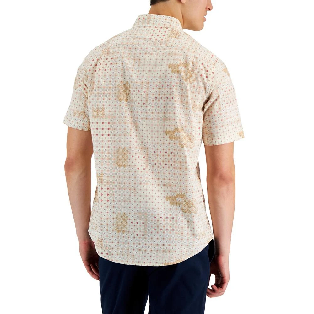 商品Club Room|Men's Brook Patchwork Refined Woven Short-Sleeve Shirt, Created for Macy's,价格¥105,第2张图片详细描述