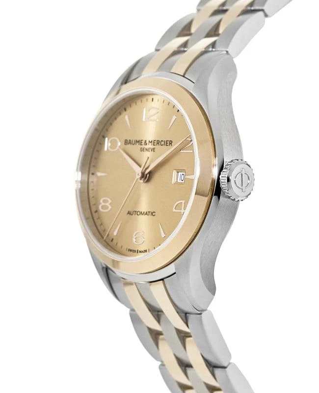 商品Baume & Mercier|Baume &amp; Mercier Clifton Automatic 18kt Rose Gold &amp; Steel 30mm Women&apos;s Watch 10351,价格¥8795,第3张图片详细描述