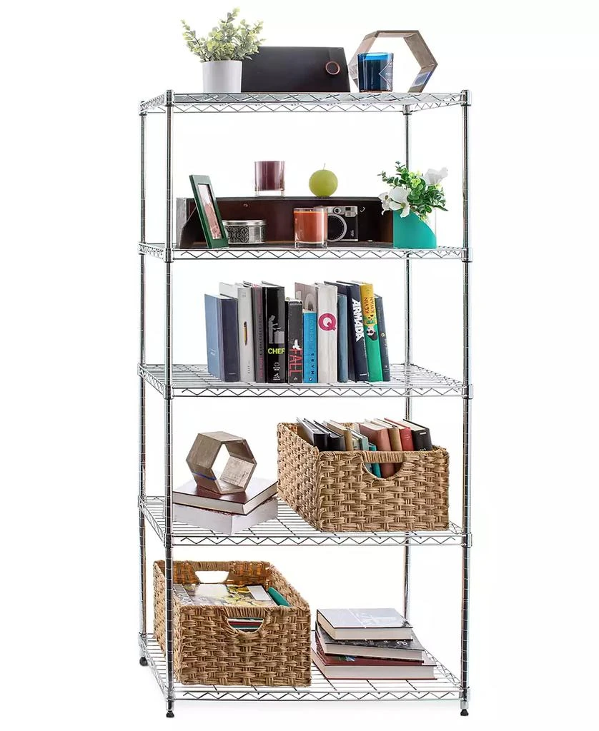 商品Seville Classics|5-Tier Steel Wire Wheeled Shelving,价格¥1035,第5张图片详细描述