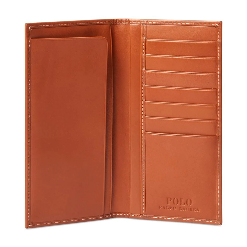 商品Ralph Lauren|Men's Burnished Leather Narrow Wallet,价格¥859,第2张图片详细描述