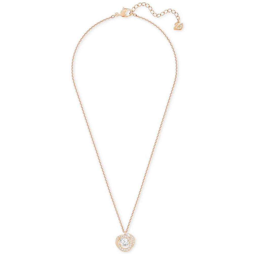 商品Swarovski|玫瑰金水晶吊坠项链,价格¥744,第2张图片详细描述
