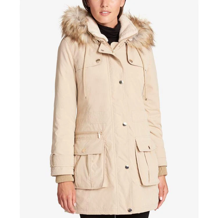 商品DKNY|Faux-Fur-Trim Hooded Parka,价格¥1122,第1张图片