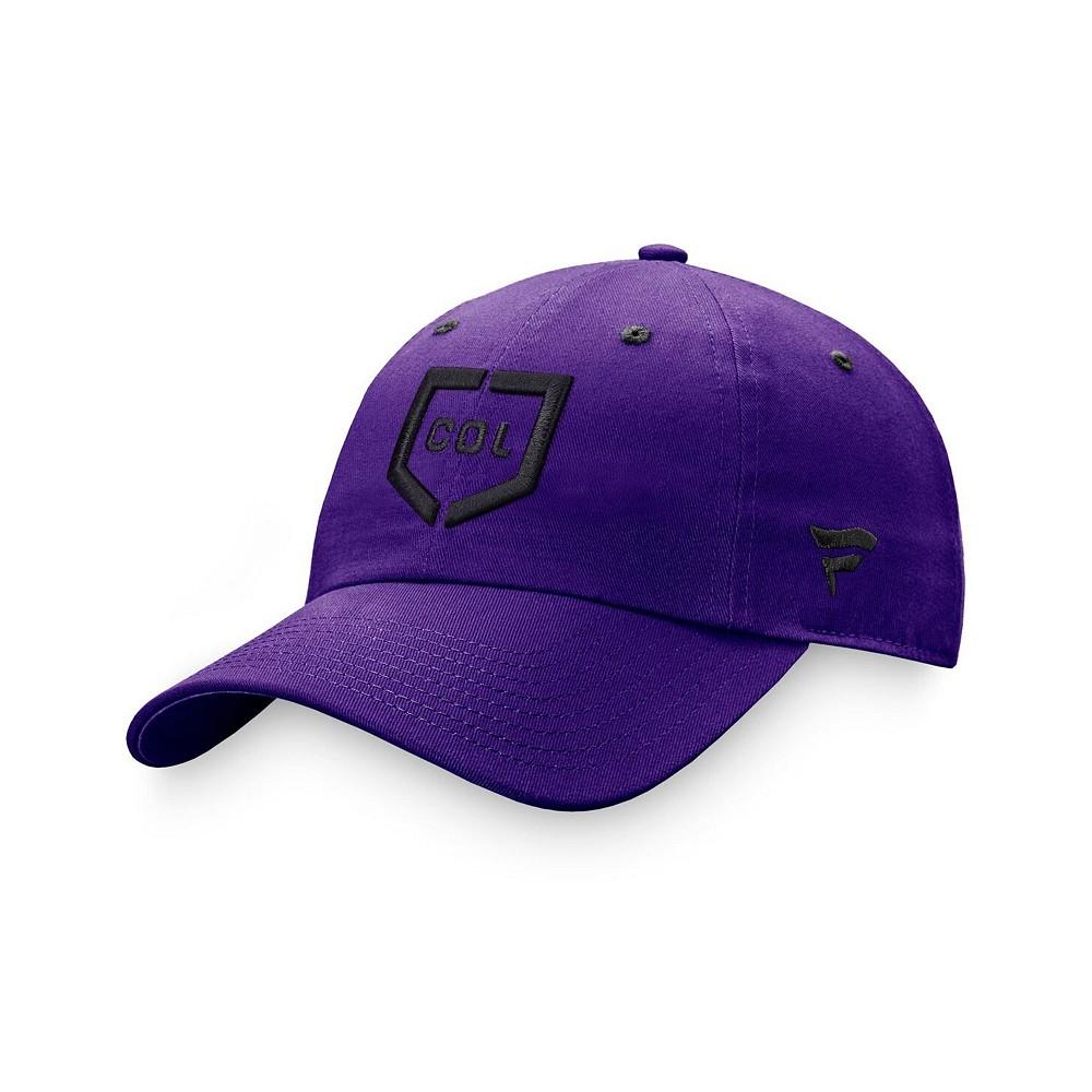 Men's Branded Purple Colorado Rockies Iconic Home Plate Adjustable Hat商品第4张图片规格展示